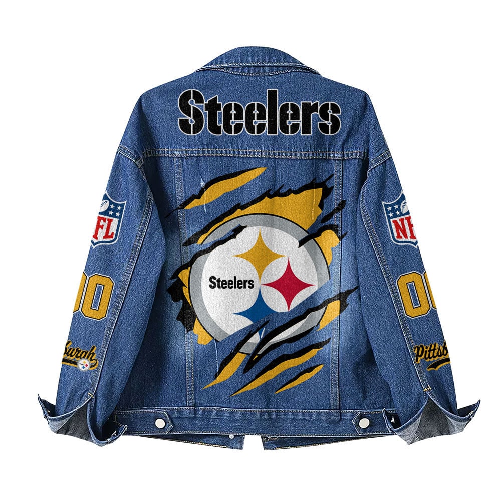 P.steelers | Premium Iconic Streetwear Denim Jacket Nf1