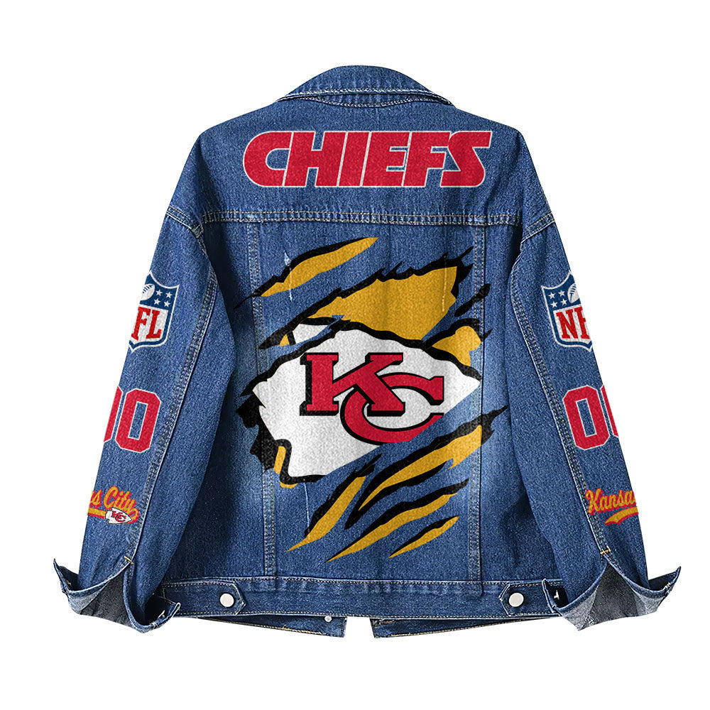 Kc.chiefs | Premium Iconic Streetwear Denim Jacket Nf1