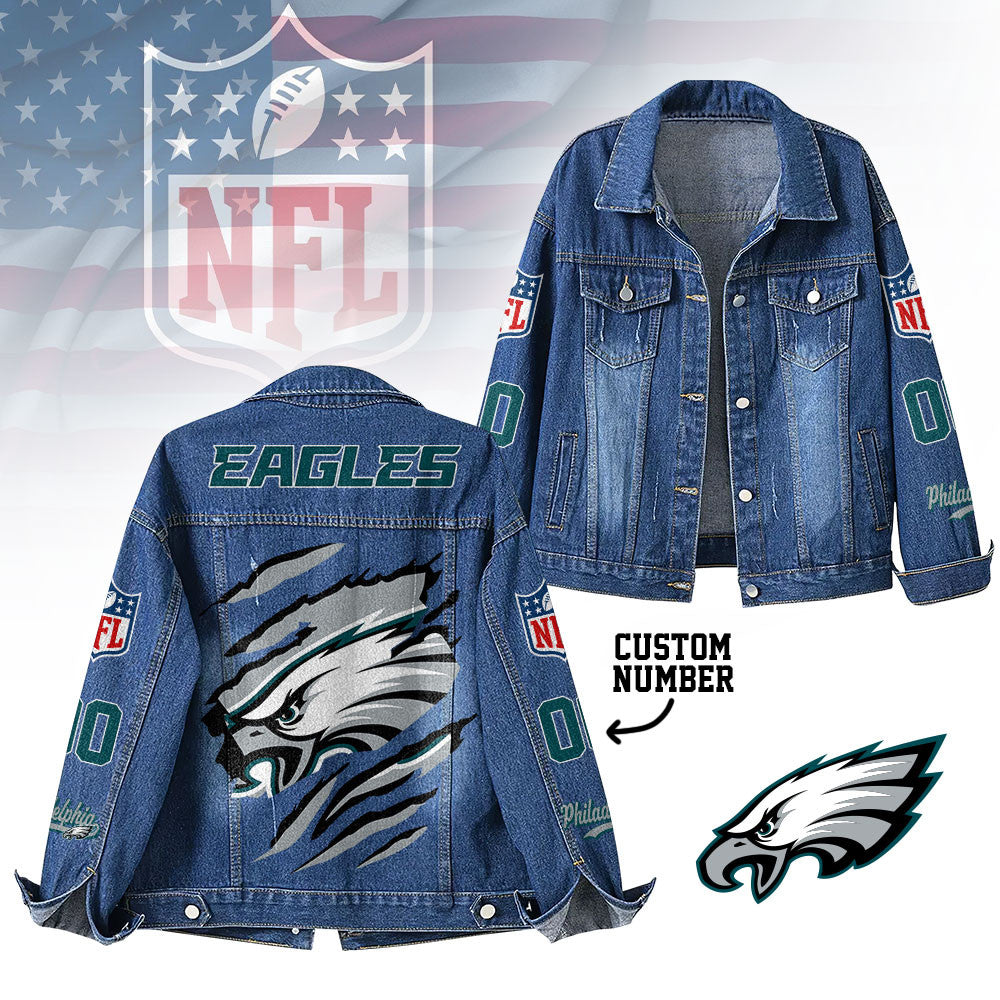 P.eagles | Premium Iconic Streetwear Denim Jacket Nf1