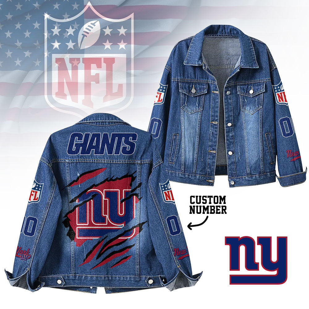 Ny.giants | Premium Iconic Streetwear Denim Jacket Nf1