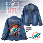 M.dolphins | Premium Iconic Streetwear Denim Jacket Nf1