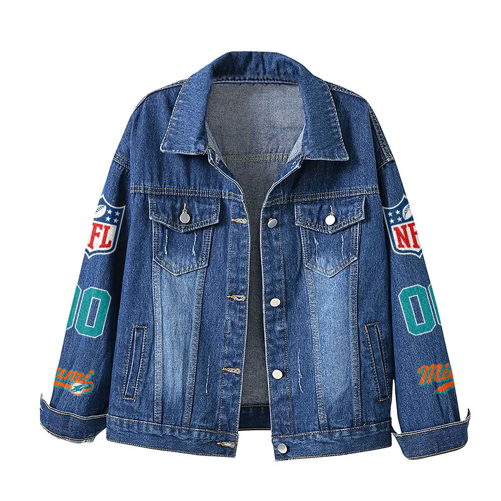 M.dolphins | Premium Iconic Streetwear Denim Jacket Nf1