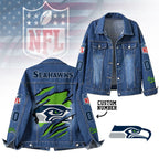 S.seahawks | Premium Iconic Streetwear Denim Jacket Nf1