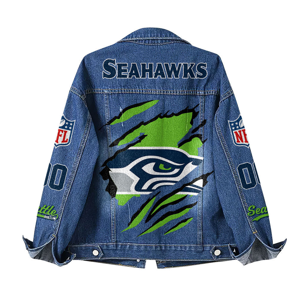 S.seahawks | Premium Iconic Streetwear Denim Jacket Nf1