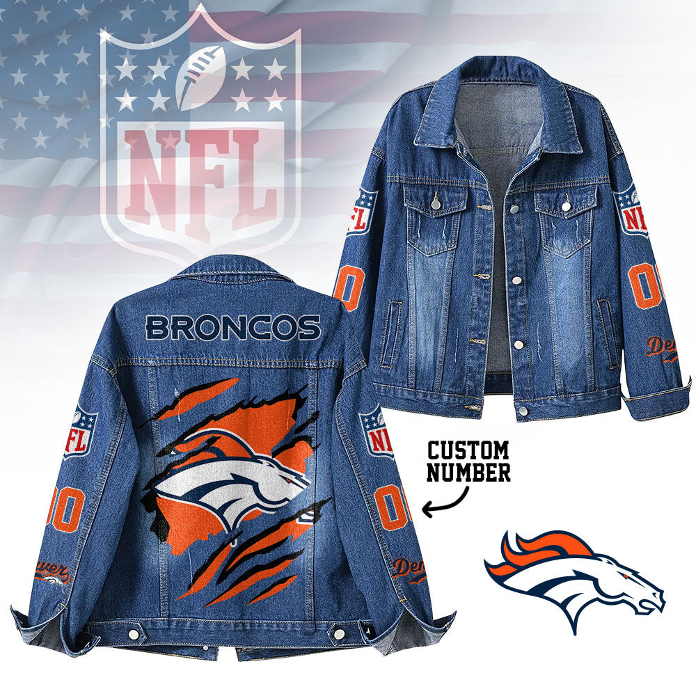 D.broncos | Premium Iconic Streetwear Denim Jacket Nf1