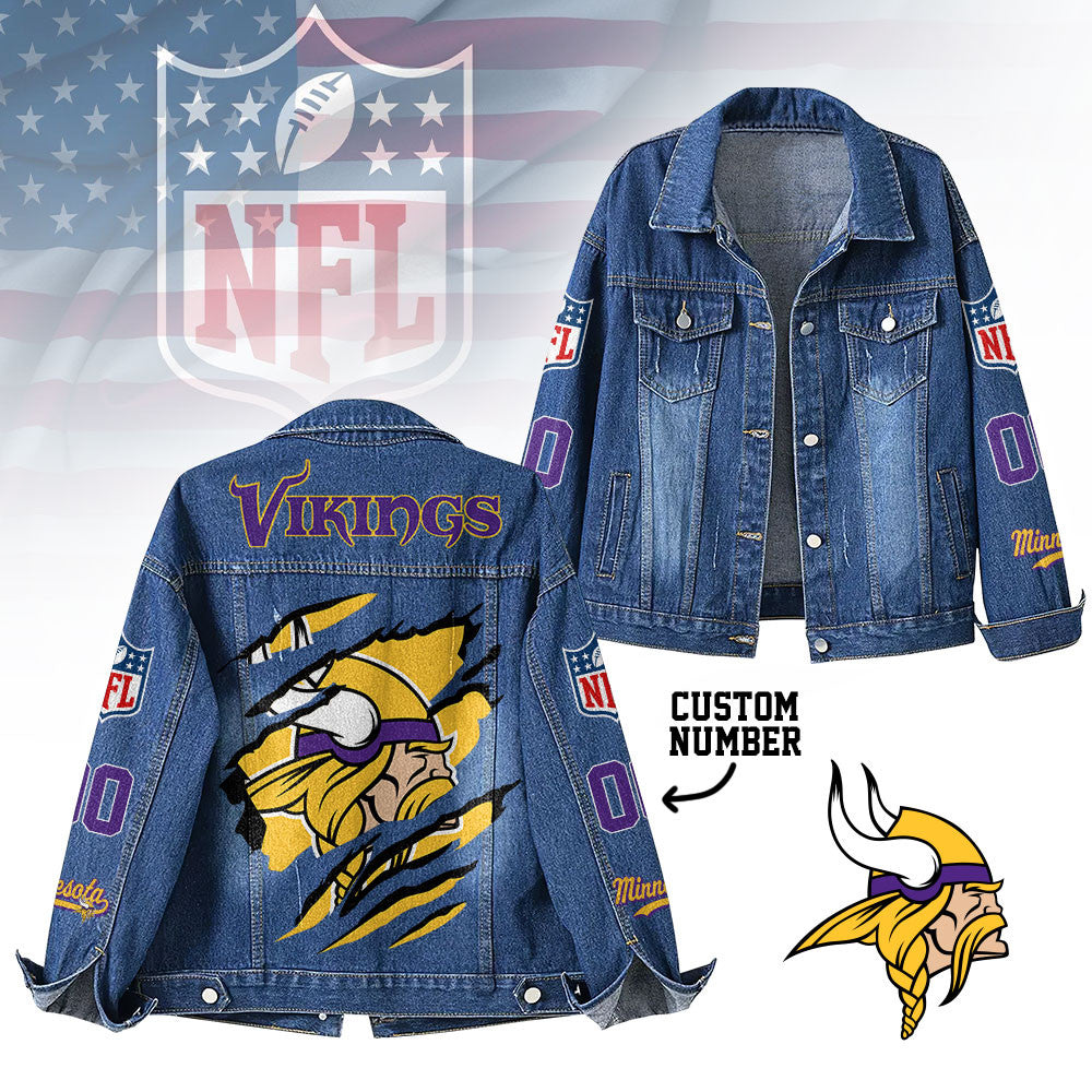 M.vikings | Premium Iconic Streetwear Denim Jacket Nf1