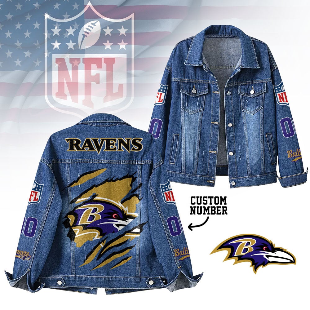 B.ravens | Premium Iconic Streetwear Denim Jacket Nf1