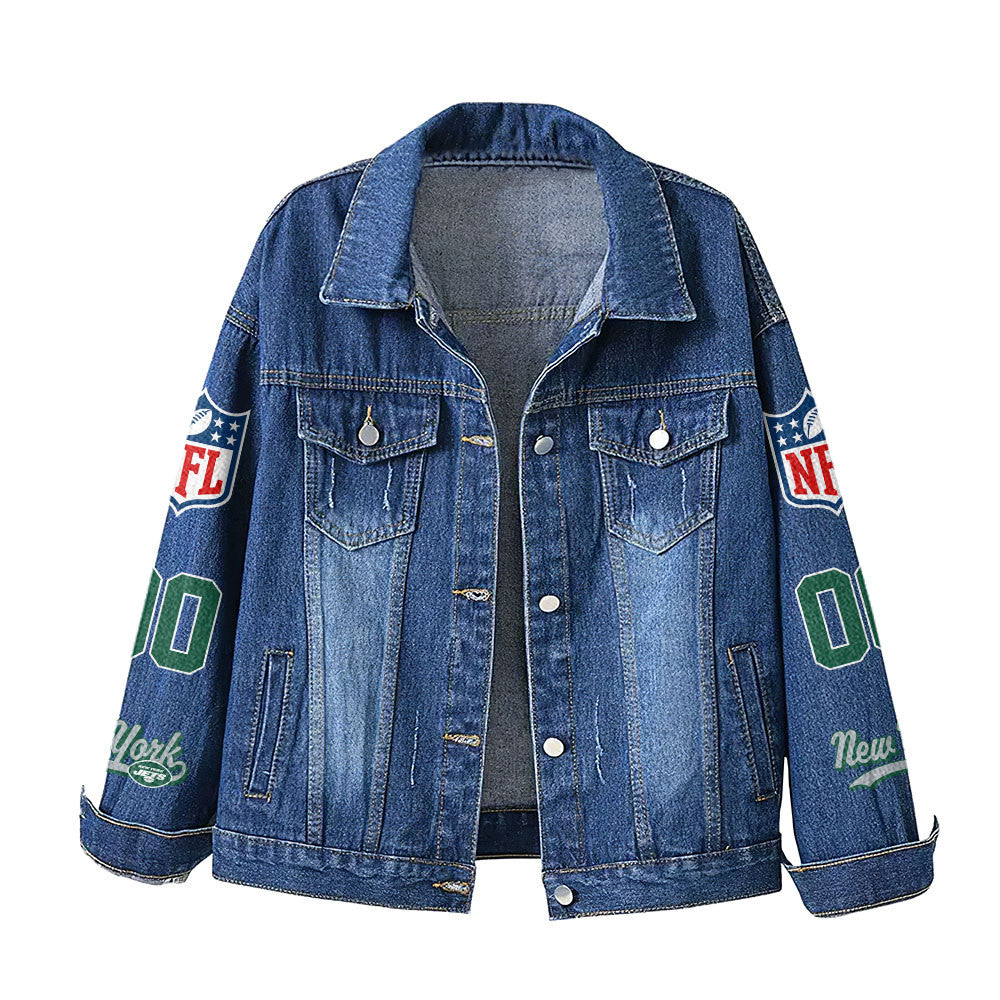 Ny.jets | Premium Iconic Streetwear Denim Jacket Nf1