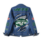 Ny.jets | Premium Iconic Streetwear Denim Jacket Nf1