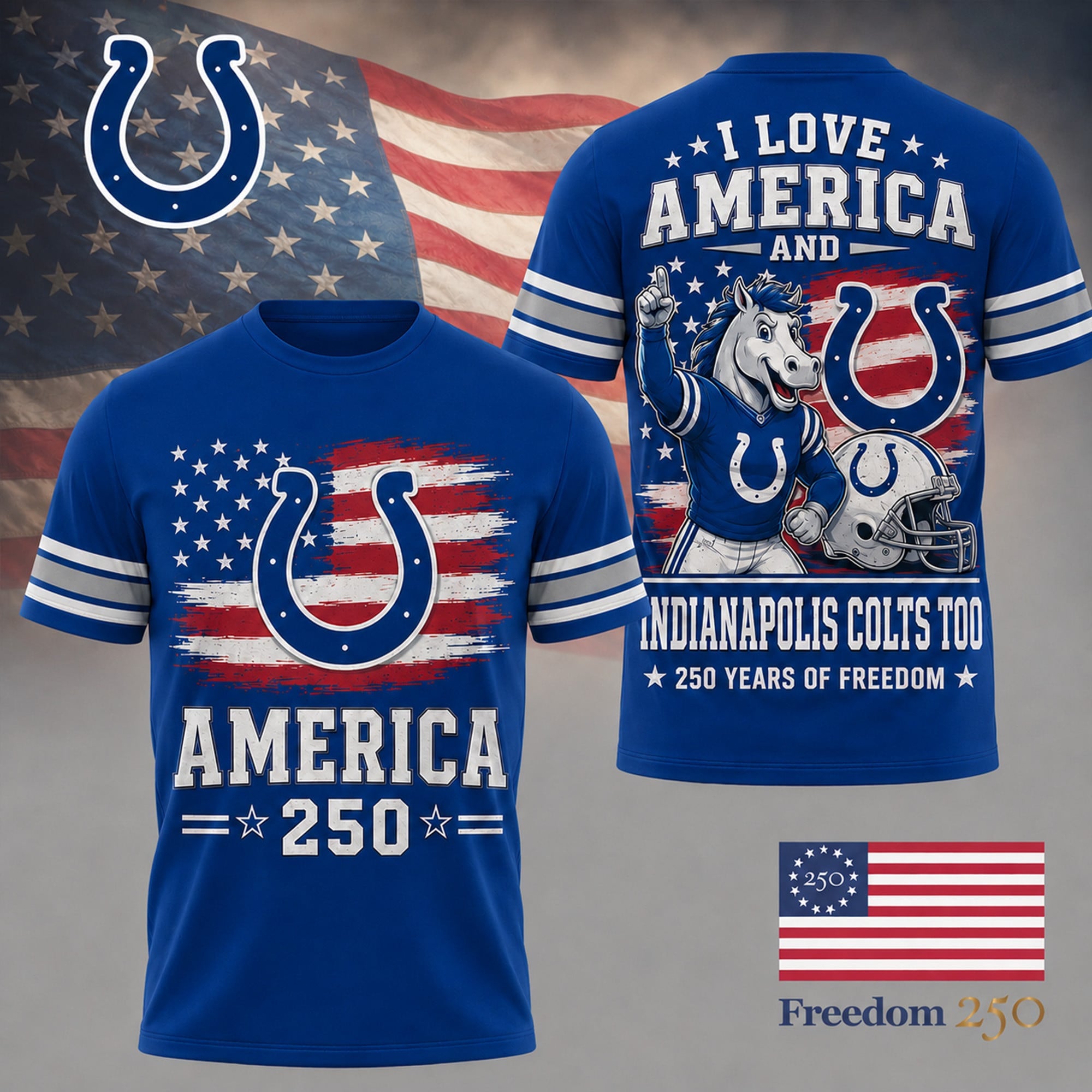 I.colts | Premium .n.f.l. Freedom Spirit 3d Shirt Ny