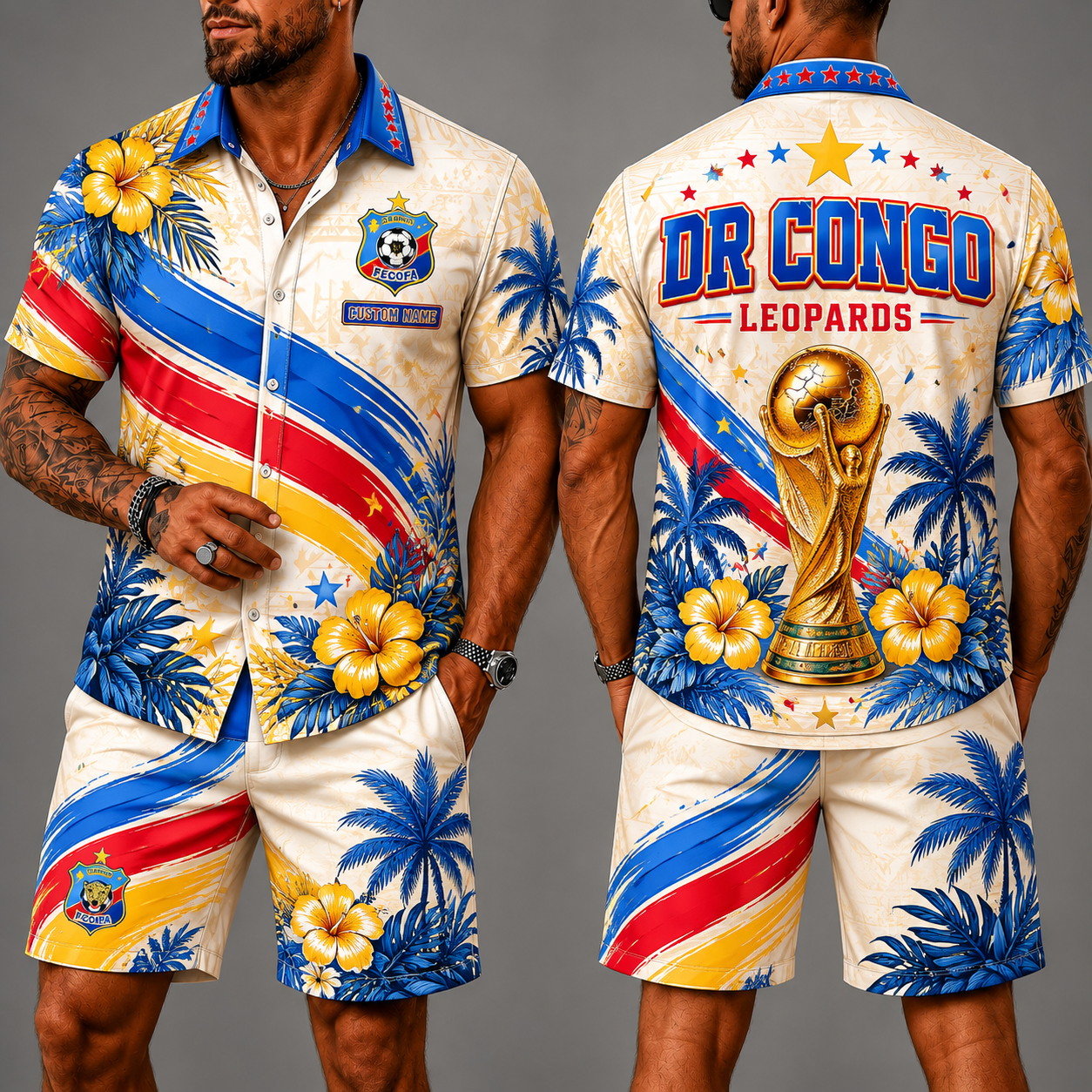 Dr Congo Wc 26 Hawaii Shorts Set