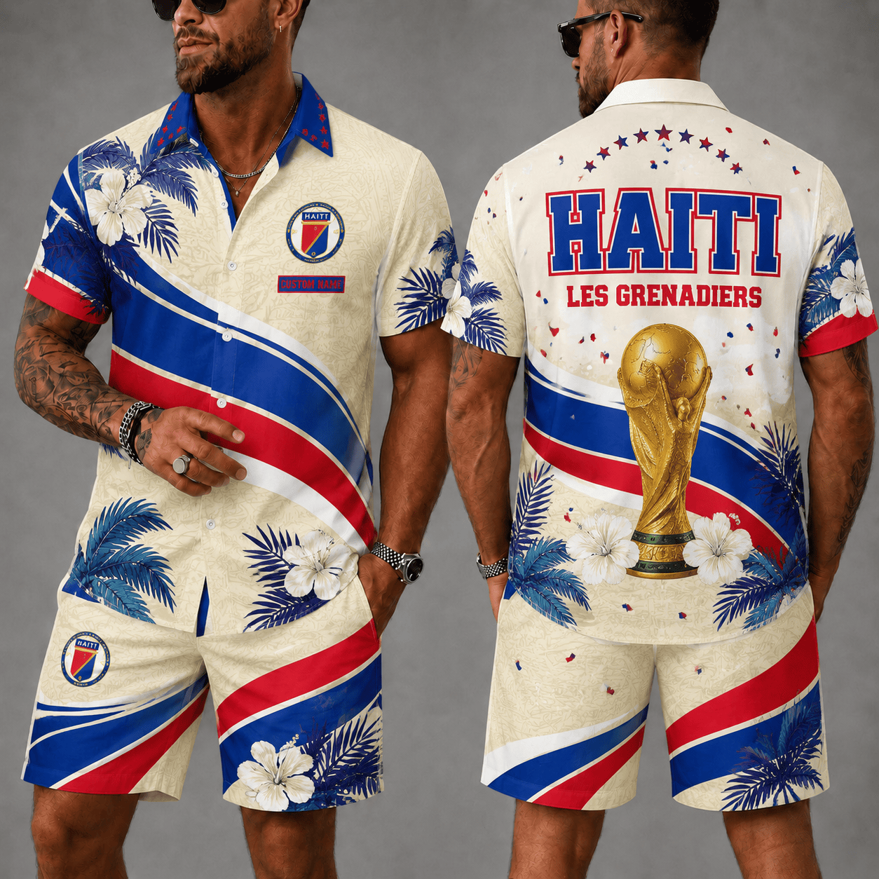 Haiti Wc 26 Hawaii Shorts Set