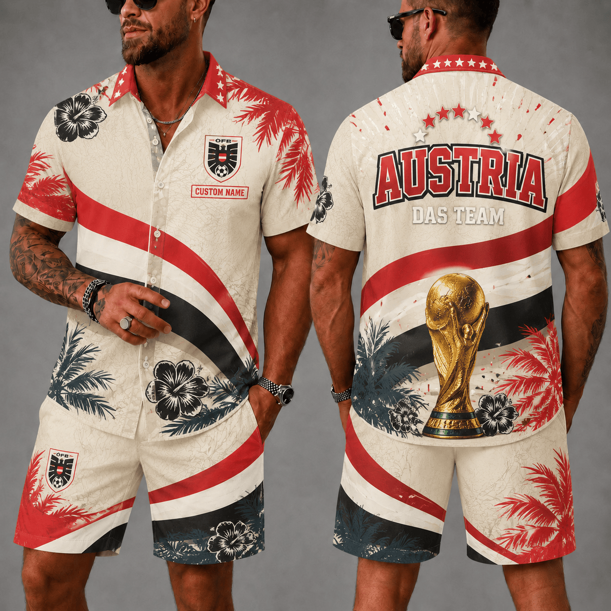 Austria Wc 26 Hawaii Shorts Set