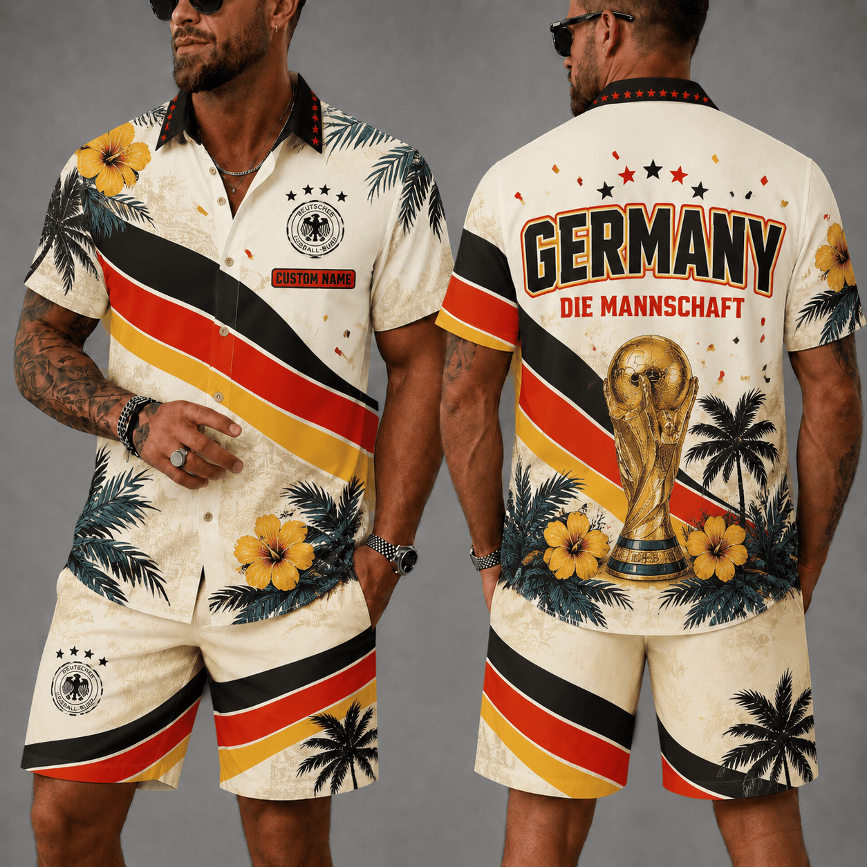 Germany Wc 26 Hawaii Shorts Set