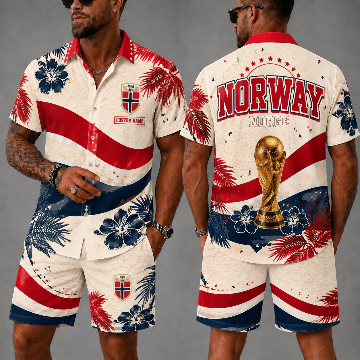 Norway Wc 26 Hawaii Shorts Set