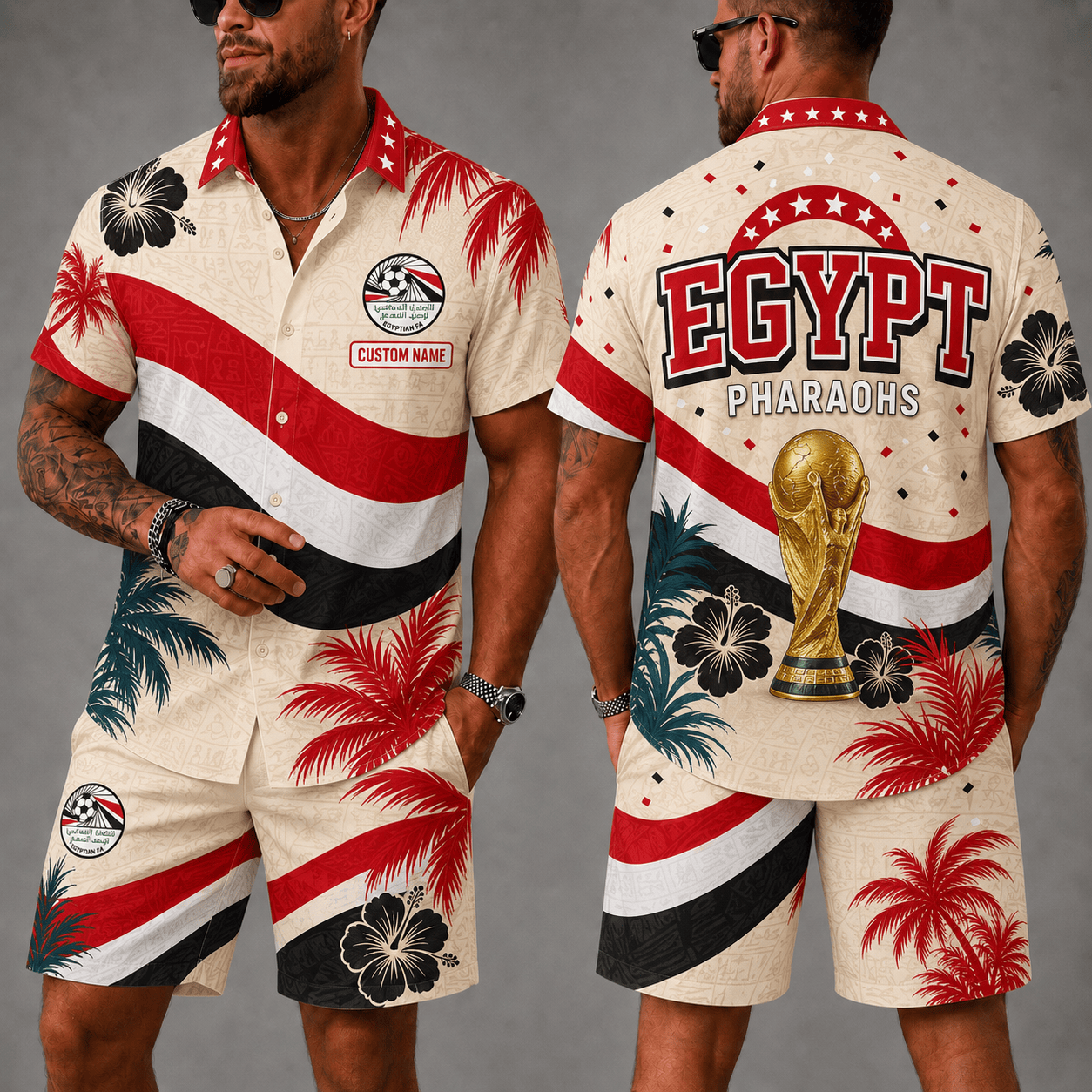 Egypt Wc 26 Hawaii Shorts Set