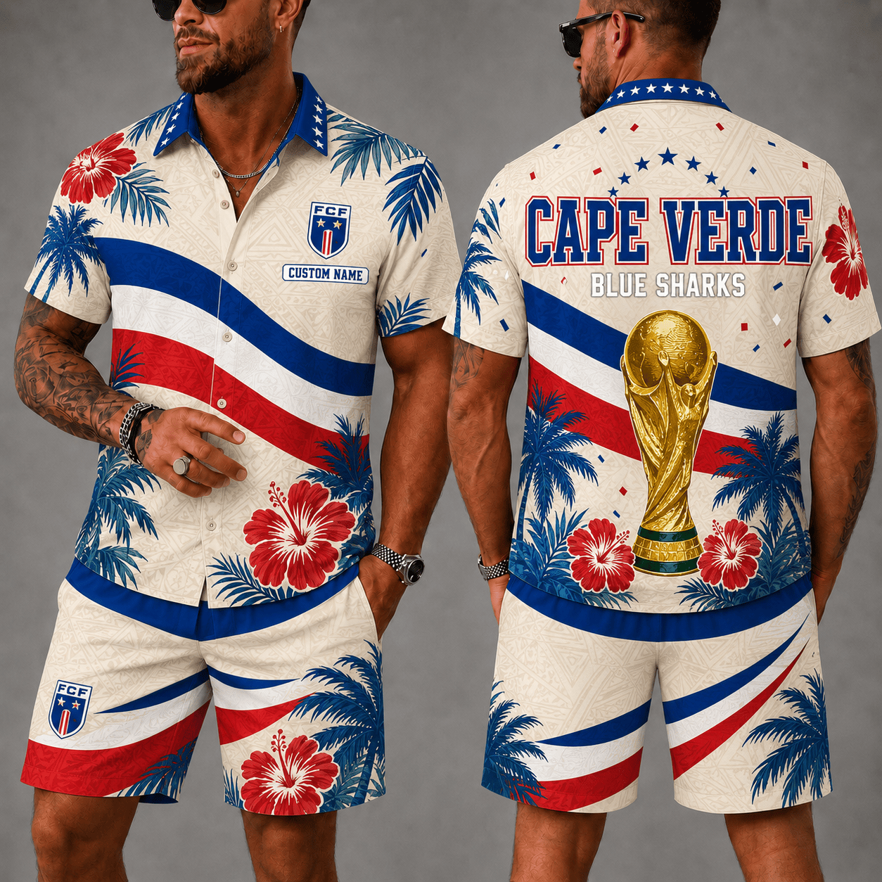Cape Verde Wc 26 Hawaii Shorts Set