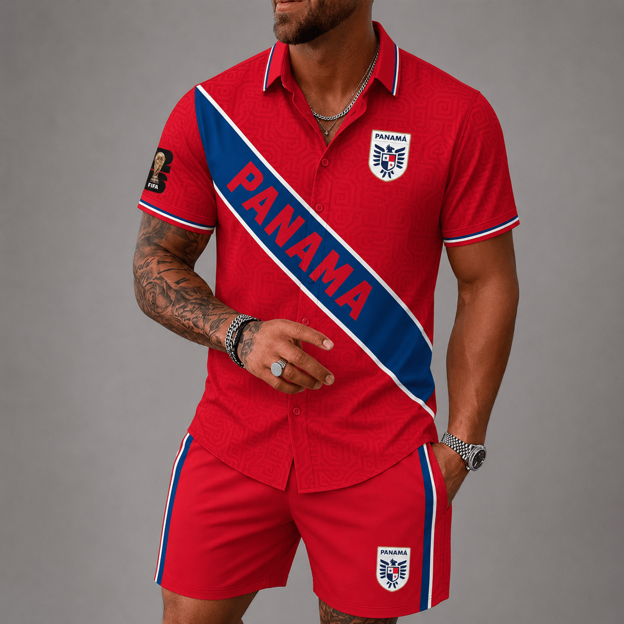 Panama WC26 Hawaii Short Set Pvt023