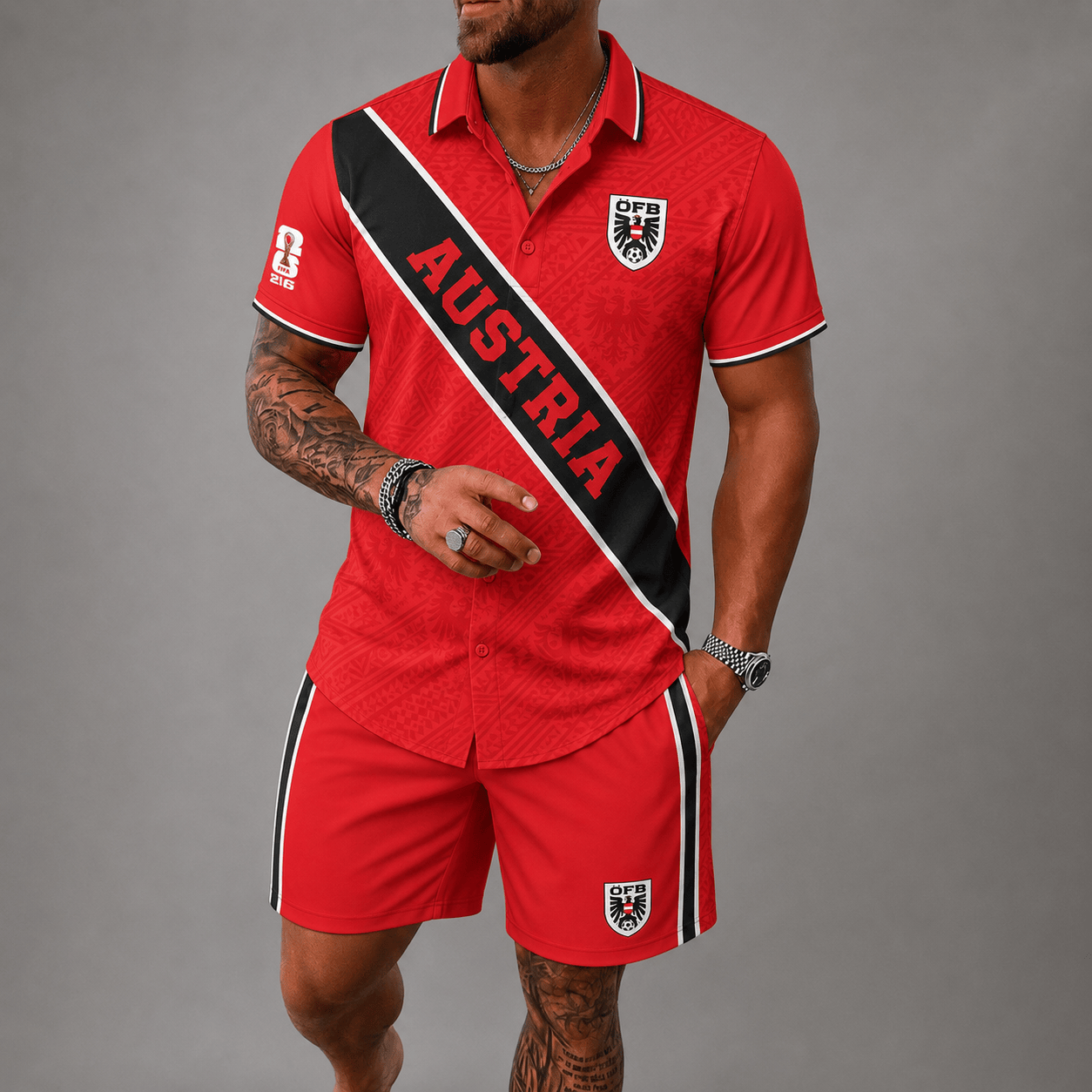Austria WC26 Hawaii Short Set Pvt023