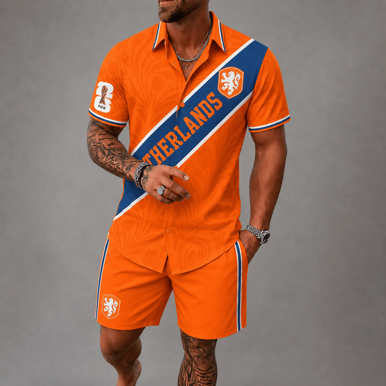 Netherlands WC26 Hawaii Short Set Pvt023