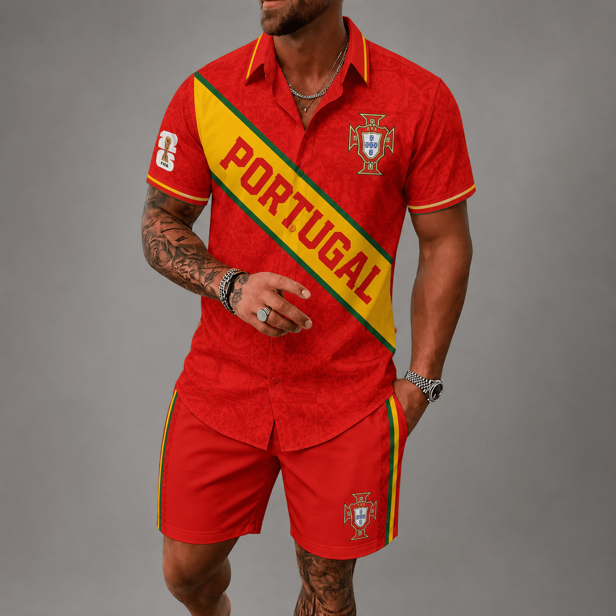 Portugal WC26 Hawaii Short Set Pvt023