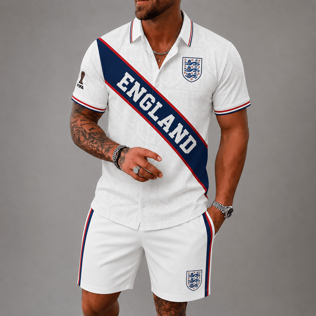 England WC26 Hawaii Short Set Pvt023