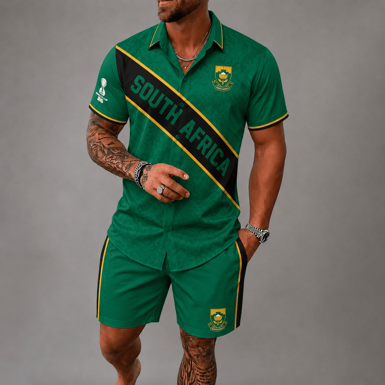 South Africa WC26 Hawaii Short Set Pvt023
