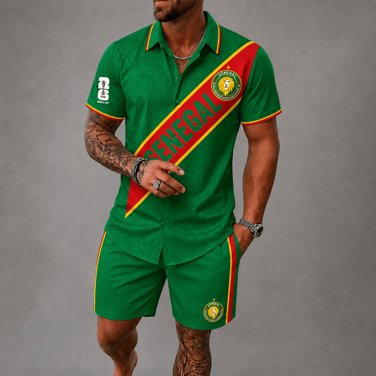 Senegal WC26 Hawaii Short Set Pvt023