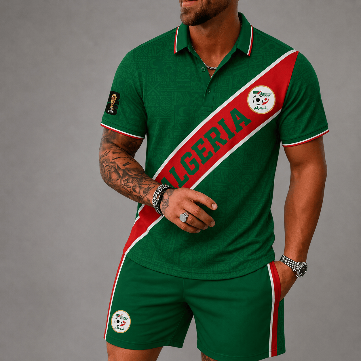 Algeria WC26 Hawaii Short Set Pvt023