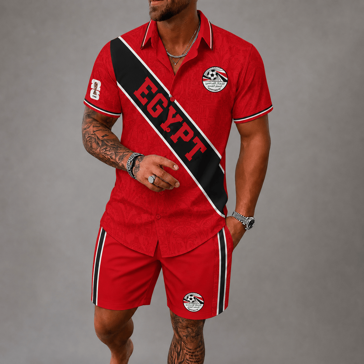 Egypt WC26 Hawaii Short Set Pvt023