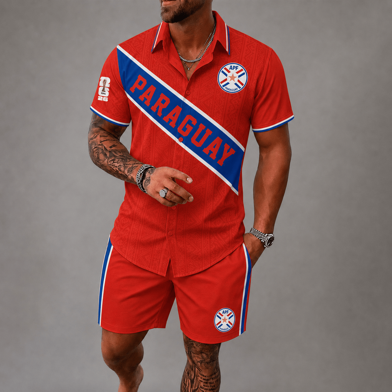 Paraguay WC26 Hawaii Short Set Pvt023