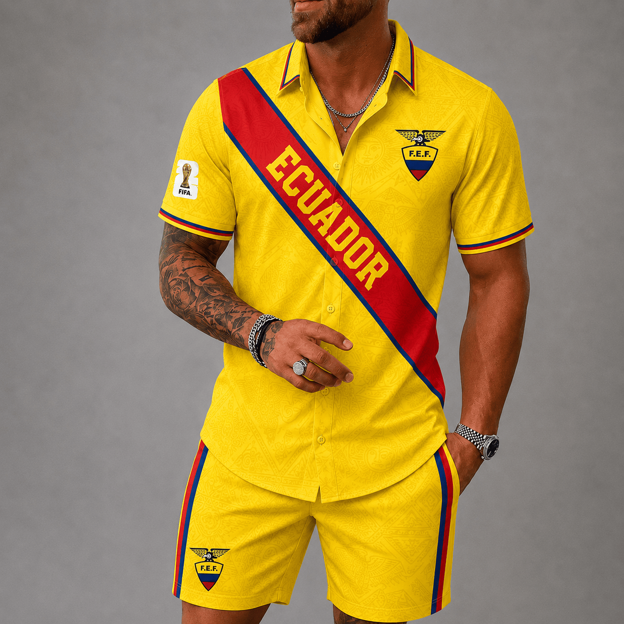Ecuador WC26 Hawaii Short Set Pvt023