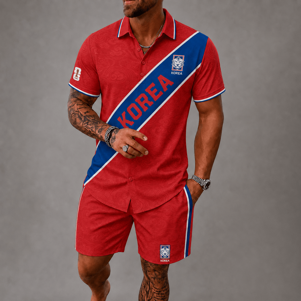 South Korea WC26 Hawaii Short Set Pvt023