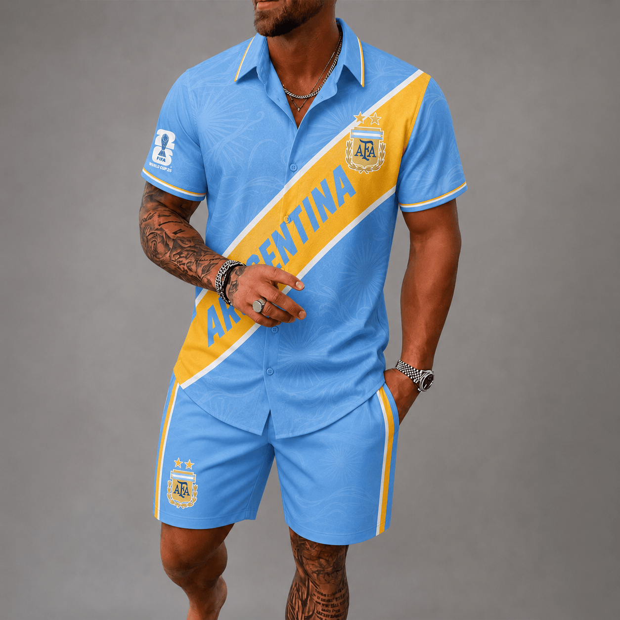Argentina WC26 Hawaii Short Set Pvt023