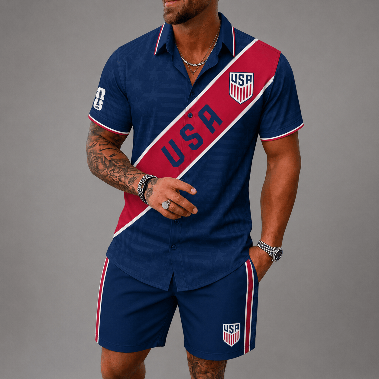United States WC26 Hawaii Short Set Pvt023