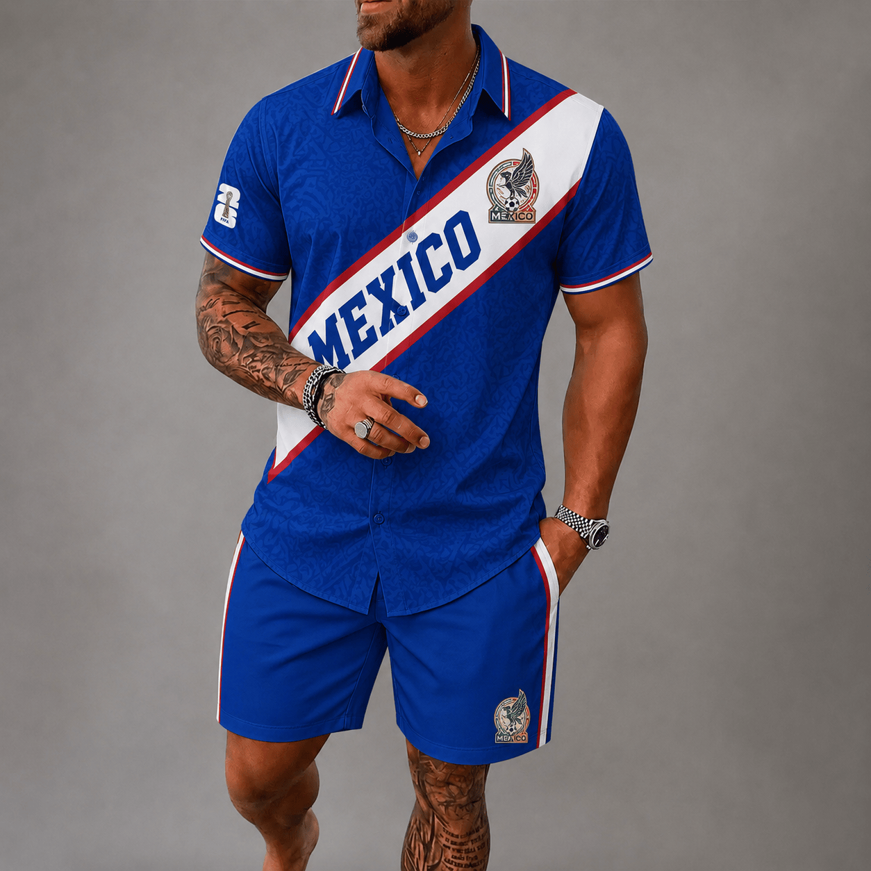 Mexico WC26 Hawaii Short Set Pvt023