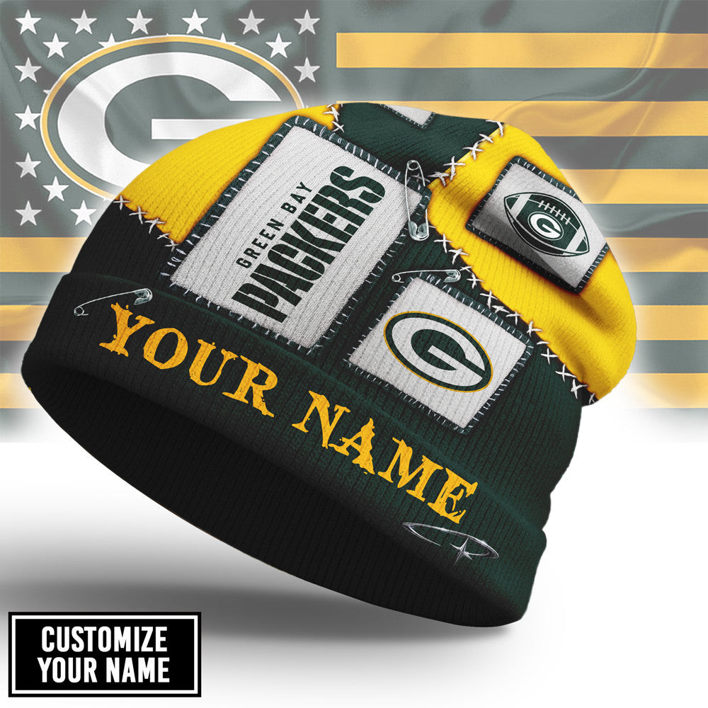 Gb.packers | Premium  Heritage Patch Beanie Hat Nf1