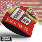 Sf.49ers | Premium  Heritage Patch Beanie Hat Nf1