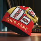 Sf.49ers | Premium  Heritage Patch Beanie Hat Nf1