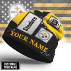 P.steelers | Premium  Heritage Patch Beanie Hat Nf1