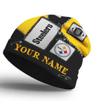 P.steelers | Premium  Heritage Patch Beanie Hat Nf1