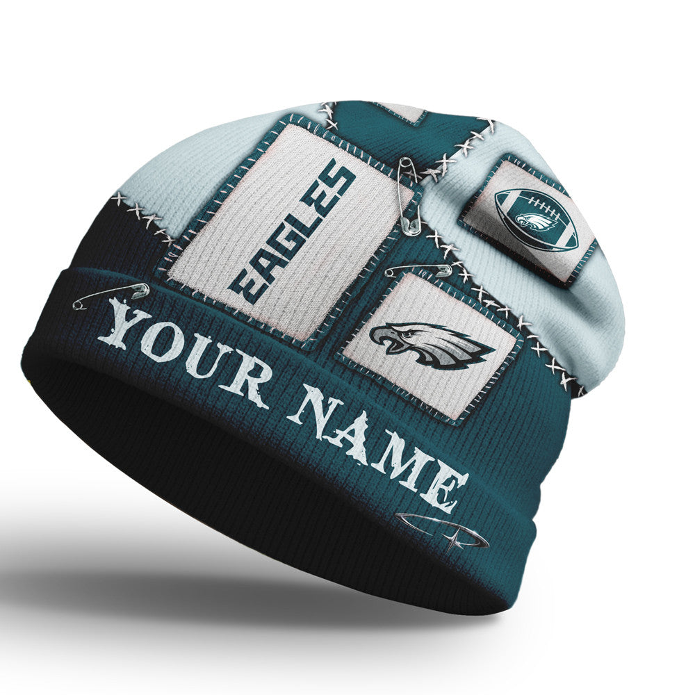 P.eagles | Premium  Heritage Patch Beanie Hat Nf1