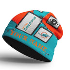 M.dolphins | Premium  Heritage Patch Beanie Hat Nf1
