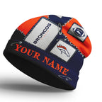 D.broncos | Premium  Heritage Patch Beanie Hat Nf1