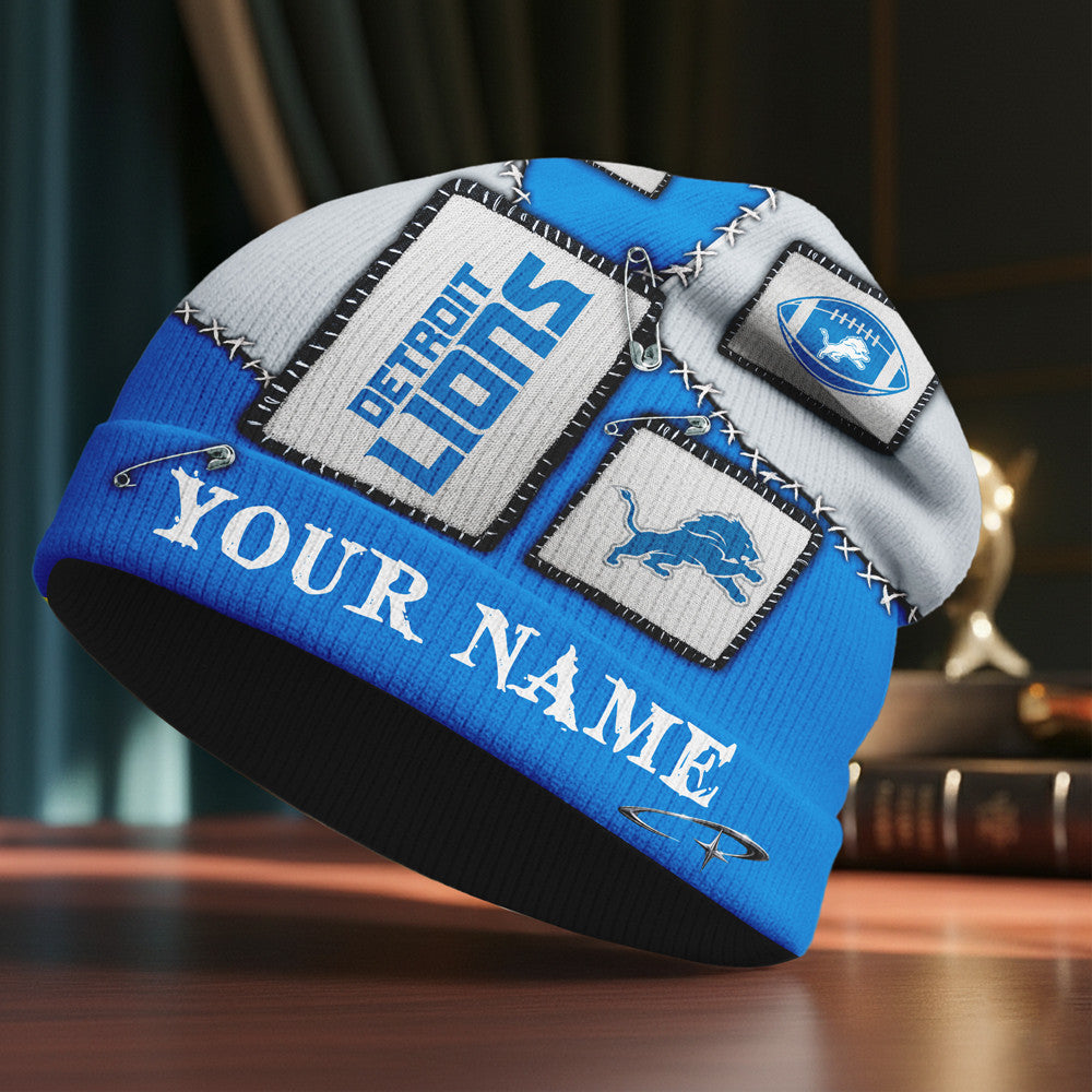 D.lions | Premium  Heritage Patch Beanie Hat Nf1