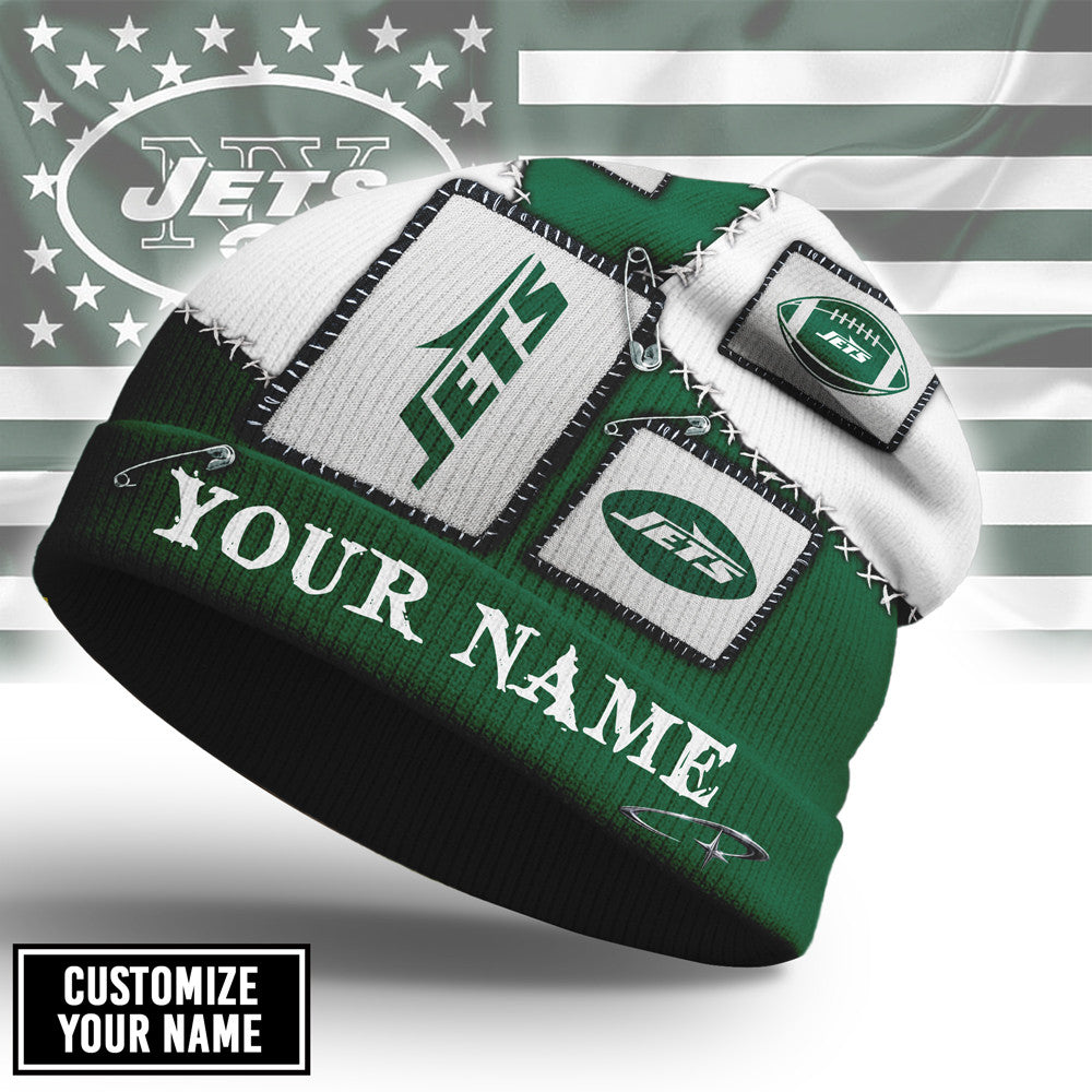 Ny.jets | Premium  Heritage Patch Beanie Hat Nf1