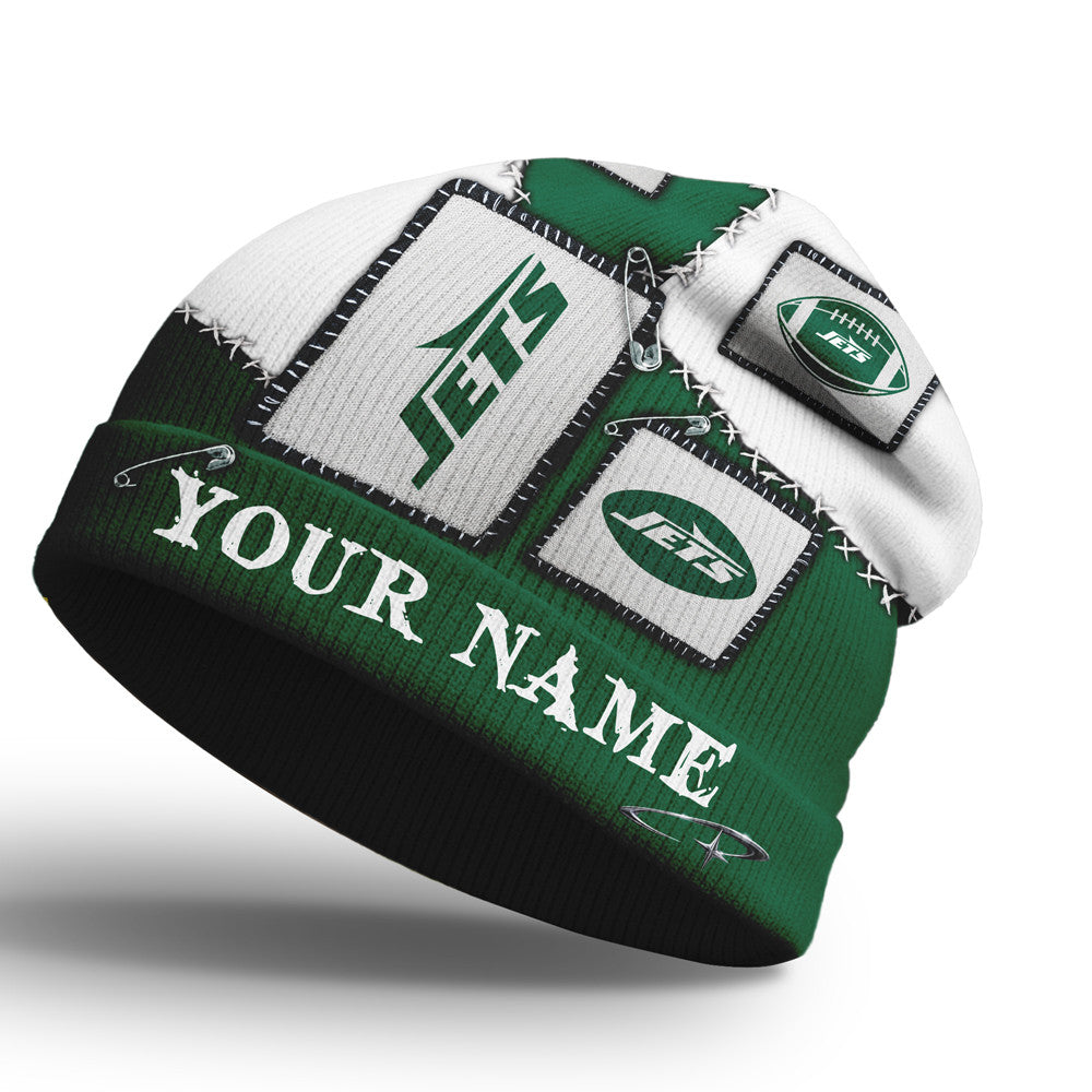 Ny.jets | Premium  Heritage Patch Beanie Hat Nf1