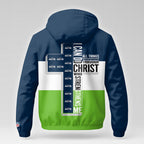 S.seahawks | Premium  Strength Through Christ Windbreaker Jacket Nf1