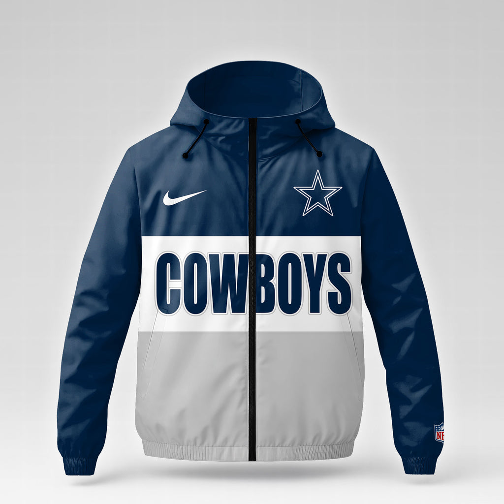D.cowboys | Premium  Strength Through Christ Windbreaker Jacket Nf1