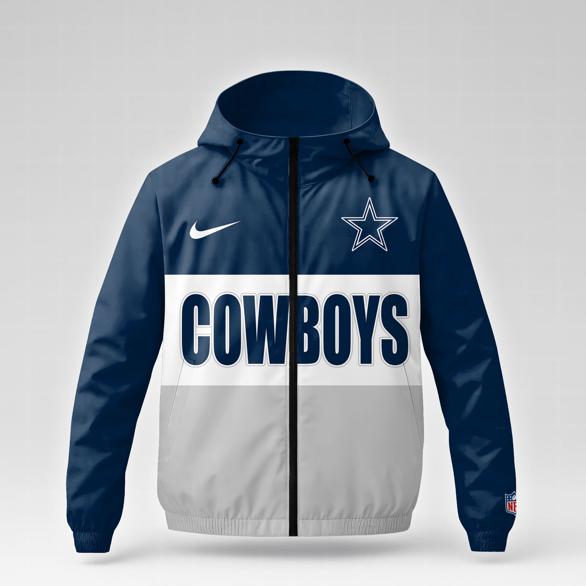 D.cowboys | Premium  Strength Through Christ Windbreaker Jacket Nf1